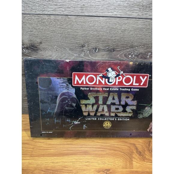Star Wars Monopoly Limited Collectors Edition 1996 Hasbro Parker Bros New